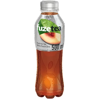 Fuzetea | Black Ice Tea cu aroma de piersica alba, zero zahar 500ml