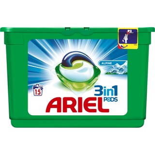 Ariel | Detergent gel Alpine 15 capsule