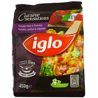 Iglo | Cuisine Sensation | Tortellini cu jambon si legume 450g