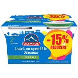 Iaurt cu specific grecesc 2% grasime 4x150g