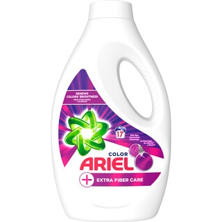 Ariel | Detergent lichid Color + Extra Fiber Care, 17 spalari, 825ml