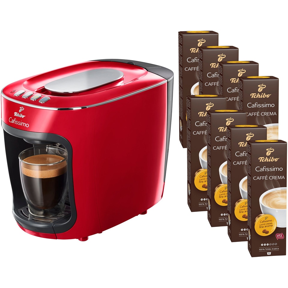Tchibo | Cafissimo | Espressor Cafissimo mini Salsa Red si 80 capsule ...