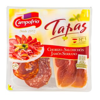 Campofrio | Tapas mixt Jamon, Chorizo si Salchichon 120g