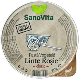 Pasta vegetala din linte rosie 100g