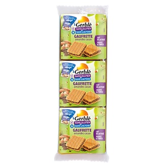 Gerble | Napolitane fara gluten si fara lactoza cu ciocolata si migdale 63g