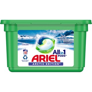 Ariel | All in 1 Pods | Detergent Color Arctic Edition, 10 capsule