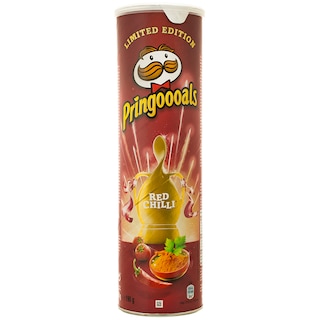 Pringles | Chips cu gust de chilli rosu 190g