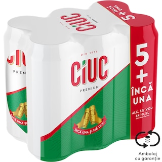 Ciuc Premium | Bere blonda 5+1 x 0.5L