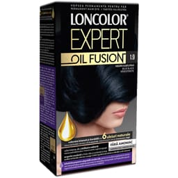 Loncolor | Expert Oil Fusion | Vopsea de par permanenta fara amoniac 1.9 Negru albastrui