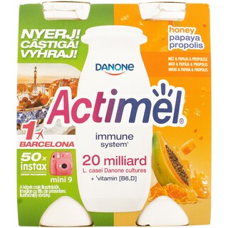 Actimel | Pachet iaurt cu aroma de papaya, miere, propolis 4x100g