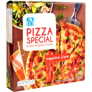 AB | Pizza Speciala cu Edam & sunca 2x430g