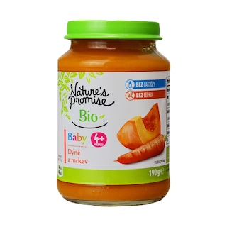 Nature's Promise Bio Baby | Piure bio de morcov si dovleac, +4 luni 190g