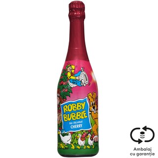 Robby Bubble | Bautura racoritoare carbogazoasa cu suc de cirese 750ml