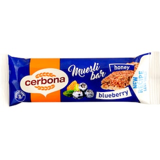 Cerbona | Baton musli cu afine si invelis de iaurt 20g