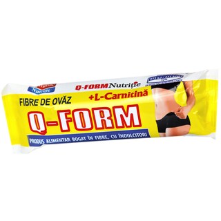 Q-form | Baton cu fibre de ovaz si L-carnitina  60g