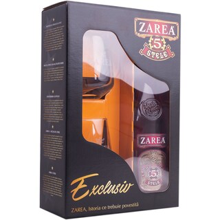 Zarea | 5 Stele | Bautura spirtoasa 5 Stele 0.5L + 2 pahare