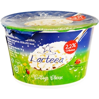 Lacteea | Branza proaspata stelute cu smantana 2.2% grasime 200g