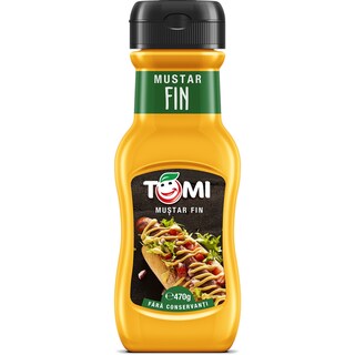 Tomi | Mustar fin 470g