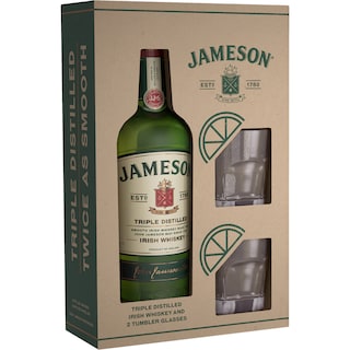 Jameson | Whisky pachet cu 2 pahare 0.7L