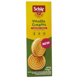 Biscuiti cu crema de vanilie, fara gluten 115g