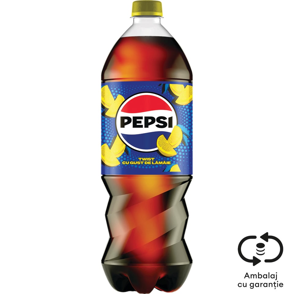 Pepsi | Twist | Bautura racoritoare carbogazoasa cu suc de lamaie