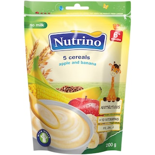 Nutrino | 5 cereale mar si banana, fara lapte 200g