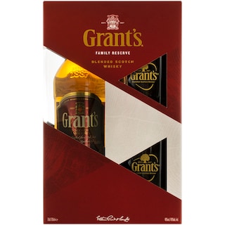 Grant's | Pachet cu whisky si 2 pahare 0.7l