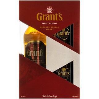 Grant's | Pachet cu whisky si 2 pahare 0.7l