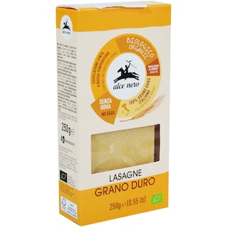Alce Nero | Lasagna din grau dur semolina organic 250g