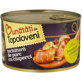 Bunatati de Topoloveni | Tochitura de porc cu ciuperci 400g