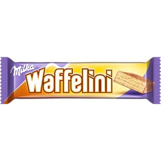 Milka | Waffelini | Napolitana cu crema, acoperita cu ciocolata cu vanilie 31g