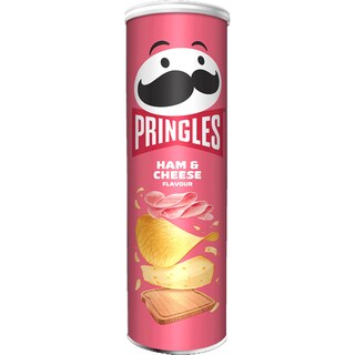 Pringles | Chips din cartofi cu gust de sunca si branza 165g