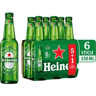 Heineken | Bere blonda  5+1x0.33L