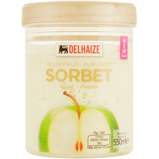 Delhaize | Sorbet cu mere verzi 550ml