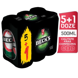 Beck's | Bere blonda  5+1x0.5L