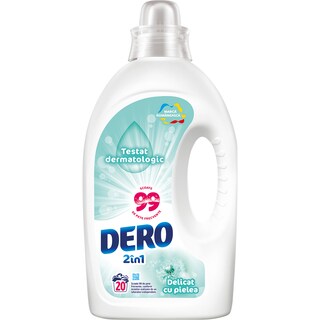 Dero | Detergent lichid 20 spalari Delicat cu pielea 1L