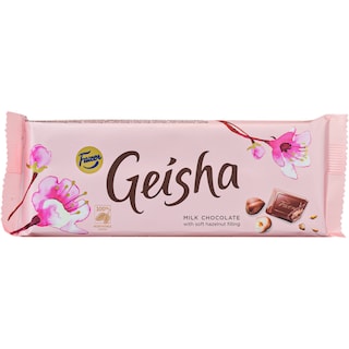 Geisha | Ciocolata cu lapte, crema de alune 100g