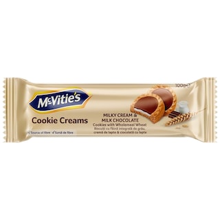 McVitie's | Biscuiti cu faina integrala de grau, crema de lapte si ciocolata cu lapte 100g