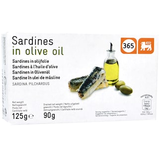 365 | Sardine in ulei de masline 125g