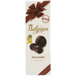 The Belgian | Praline Dark Seashells cu ciocolata neagra 60g