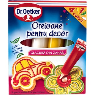 Dr. Oetker | Creioane pentur decor, glazura din zahar 76g