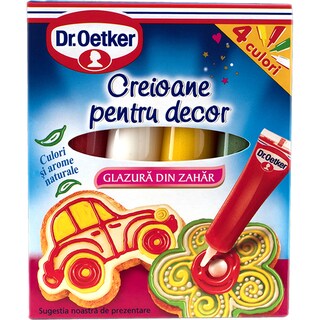 Dr. Oetker | Creioane pentur decor, glazura din zahar 76g
