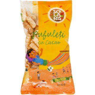Solaris | Pufuleti cu cacao 50g