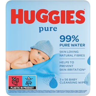 Huggies | Pure | Servetele umede 3x56 bucati