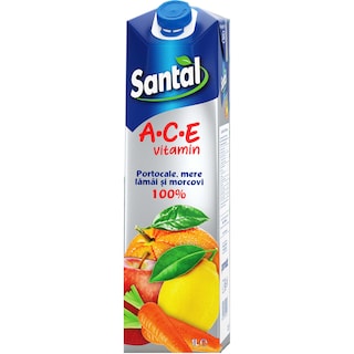 Santal | Ace | Suc cu portocale, mere, lamai si morcovi 1L