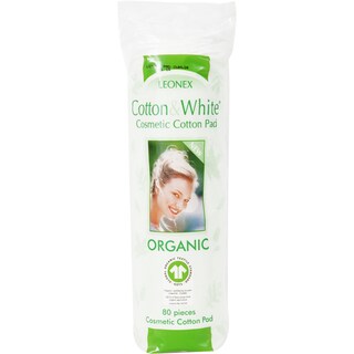 Leonex | Discuri demachiante din bumbac organic, 80 bucati