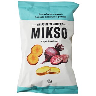 Mikso | Chips din sfecla, cartofi dulci, cartofi 85g