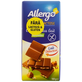 Allergo | Ciocolata fara gluten, fara lactoza 100g