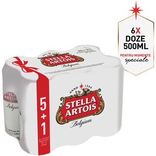 Stella Artois | Bere blonda  5+1x0.5L