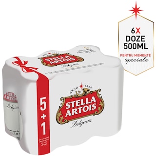 Stella Artois | Bere blonda  5+1x0.5L